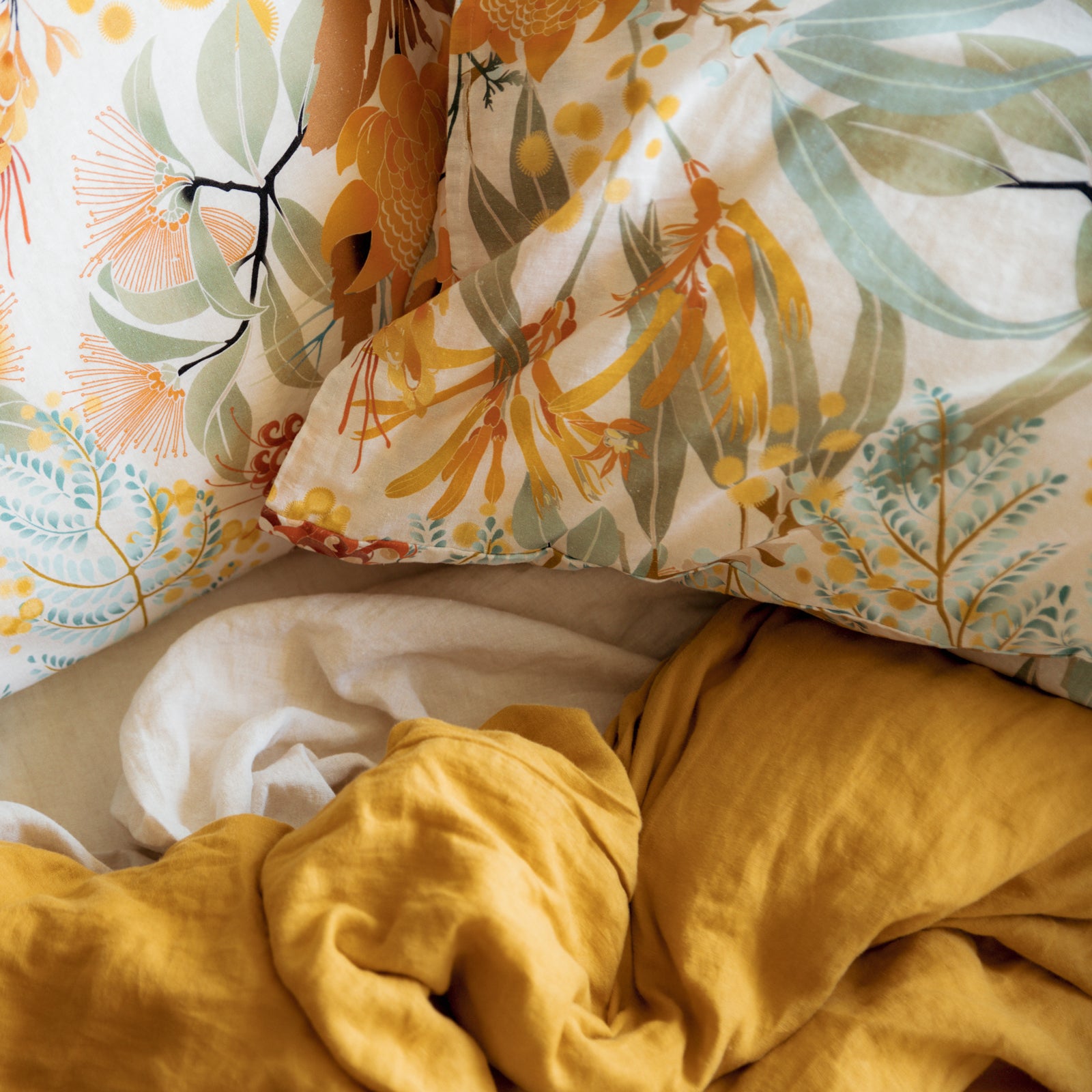 Wattle Wander Standard Pillowcase