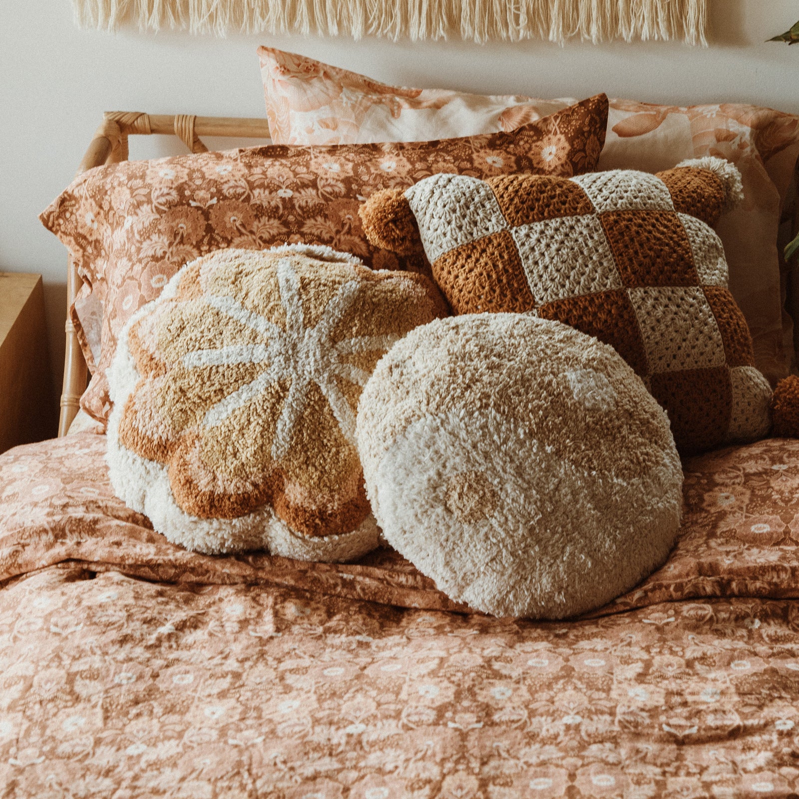 Flower Power Tufted Cushion