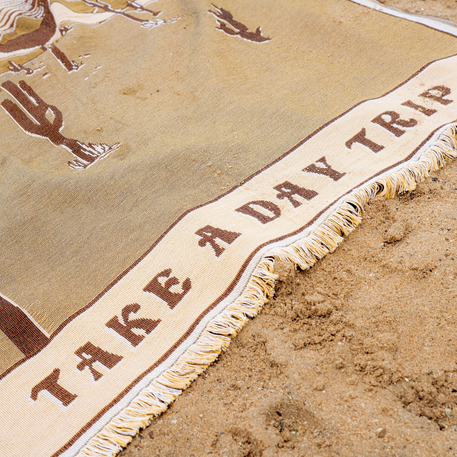 Take A Day Trip Tapestry Blanket