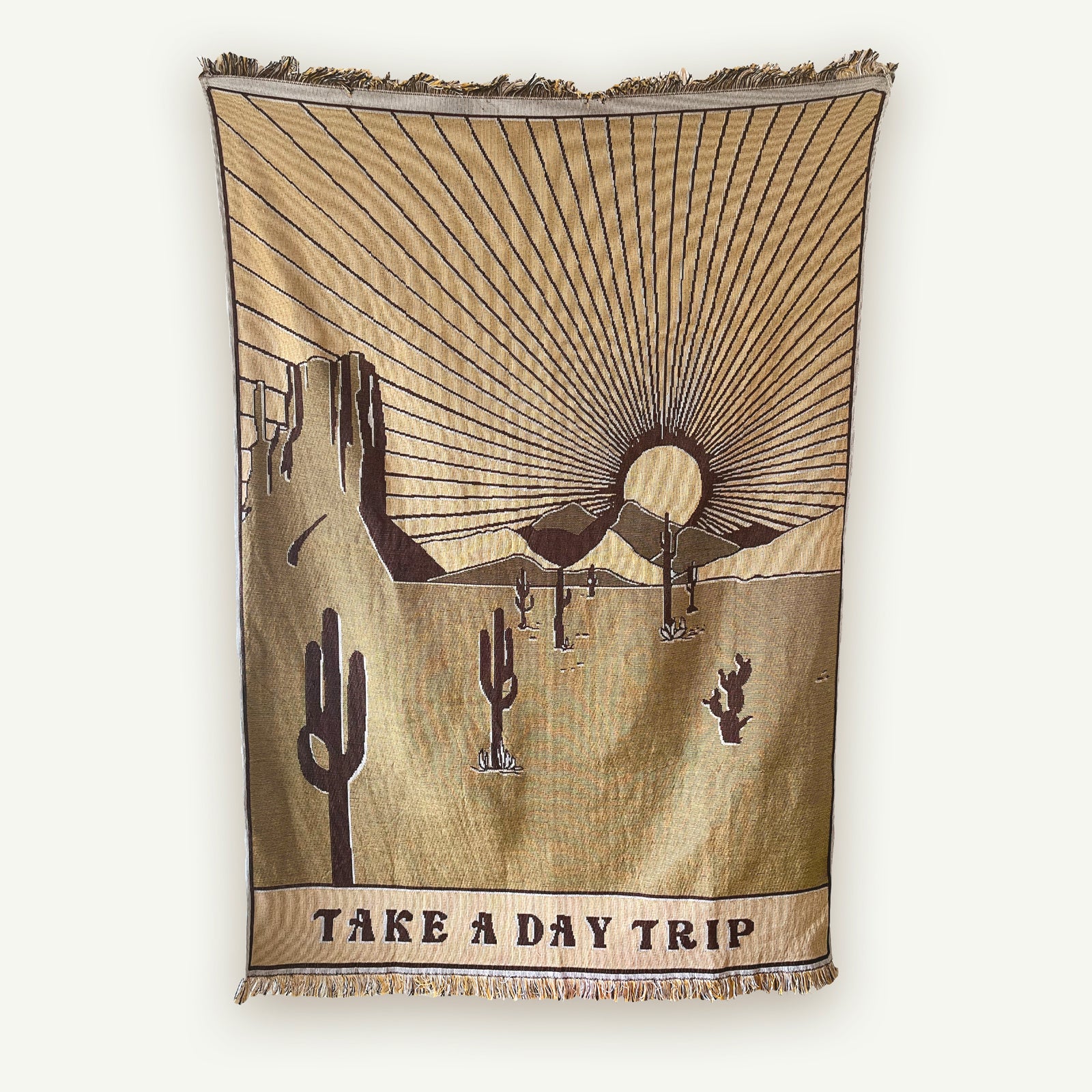 Take A Day Trip Tapestry Blanket