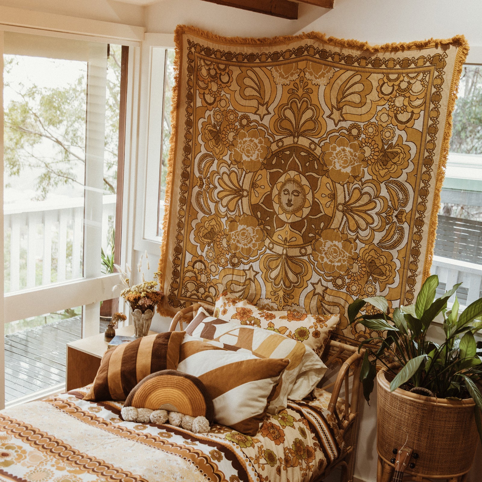 Chase the Sun Tapestry Blanket