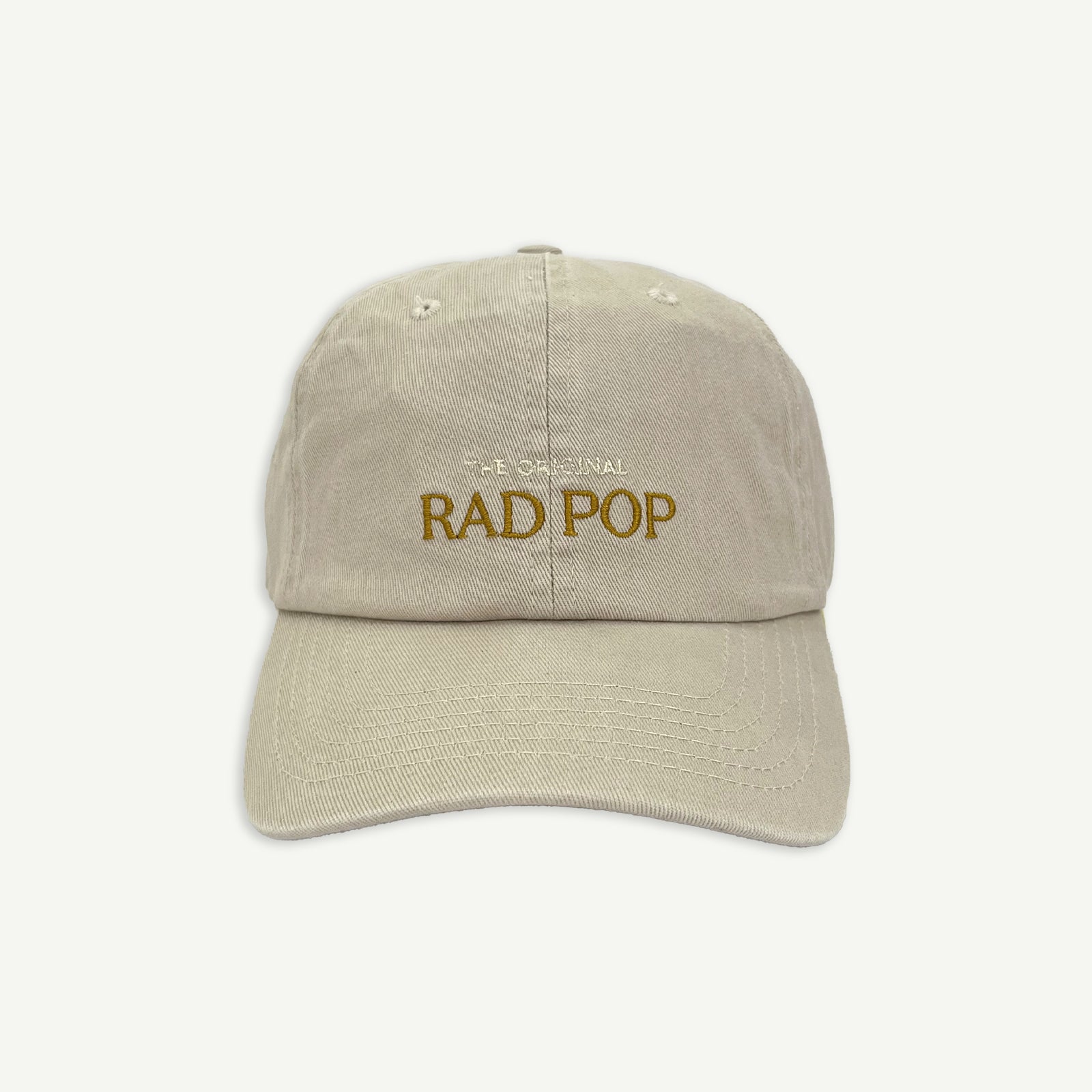 Rad Pop Baseball Cap - Washed Sand