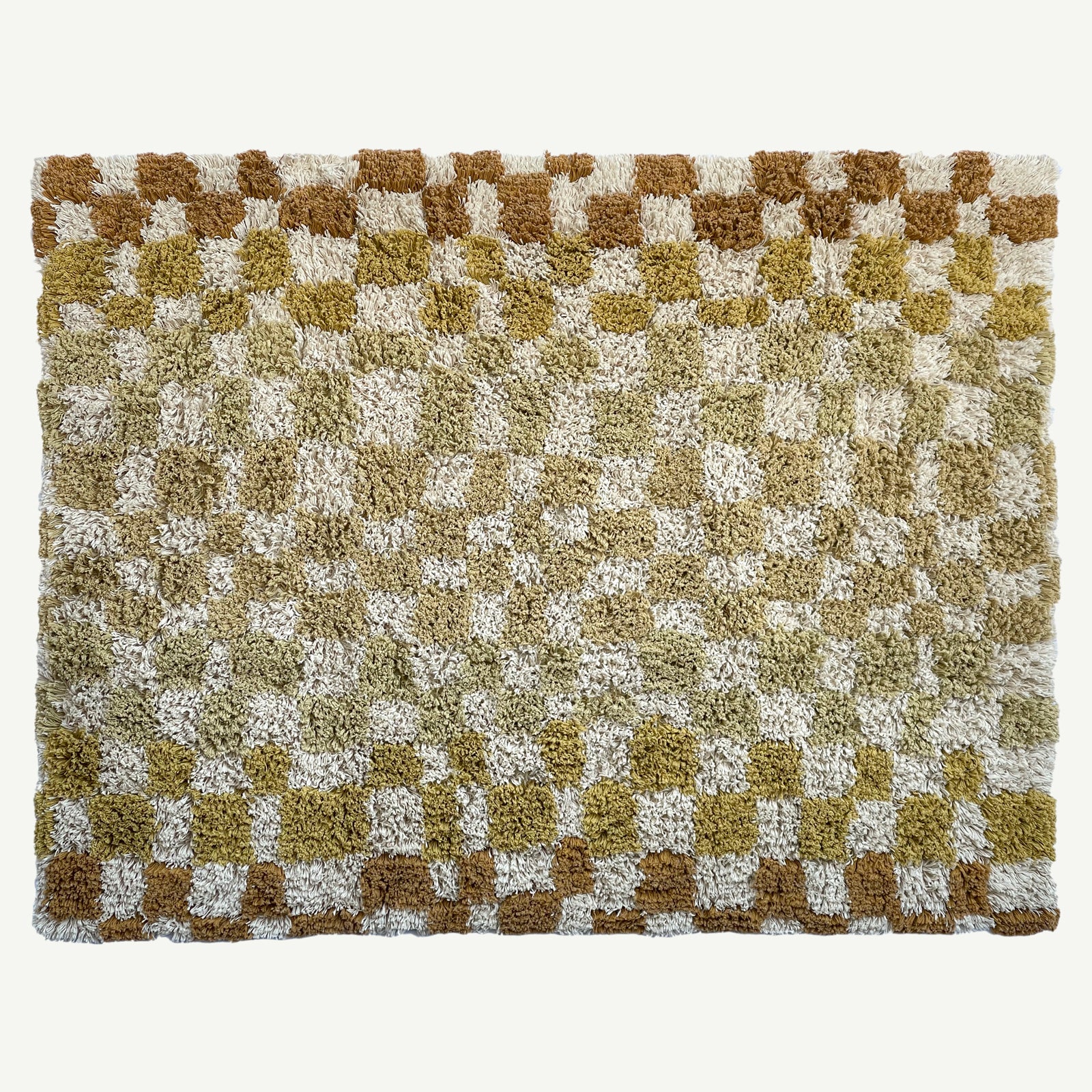 Checker Cotton Tufted Floor Rug