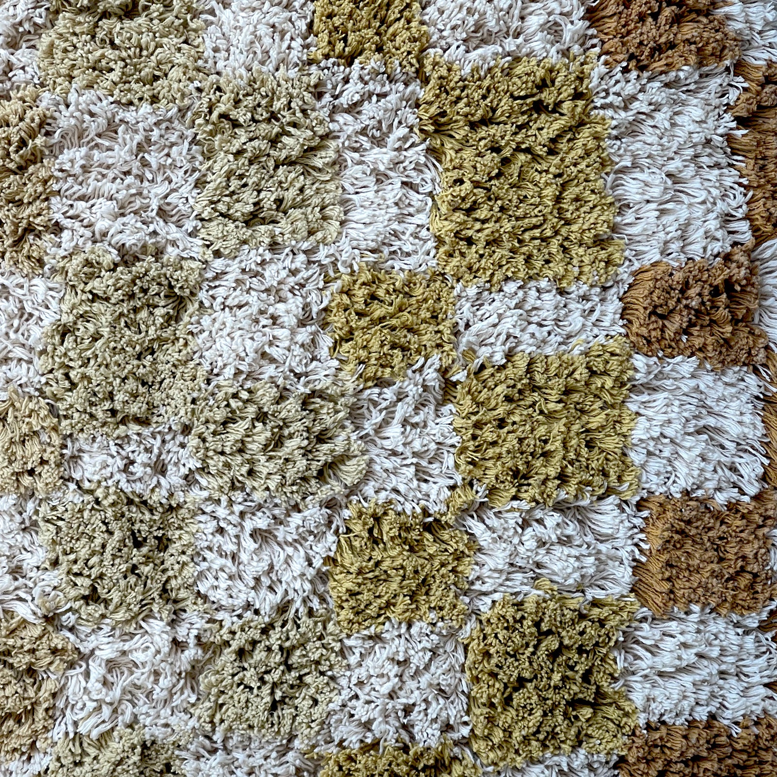 Checker Cotton Tufted Floor Rug