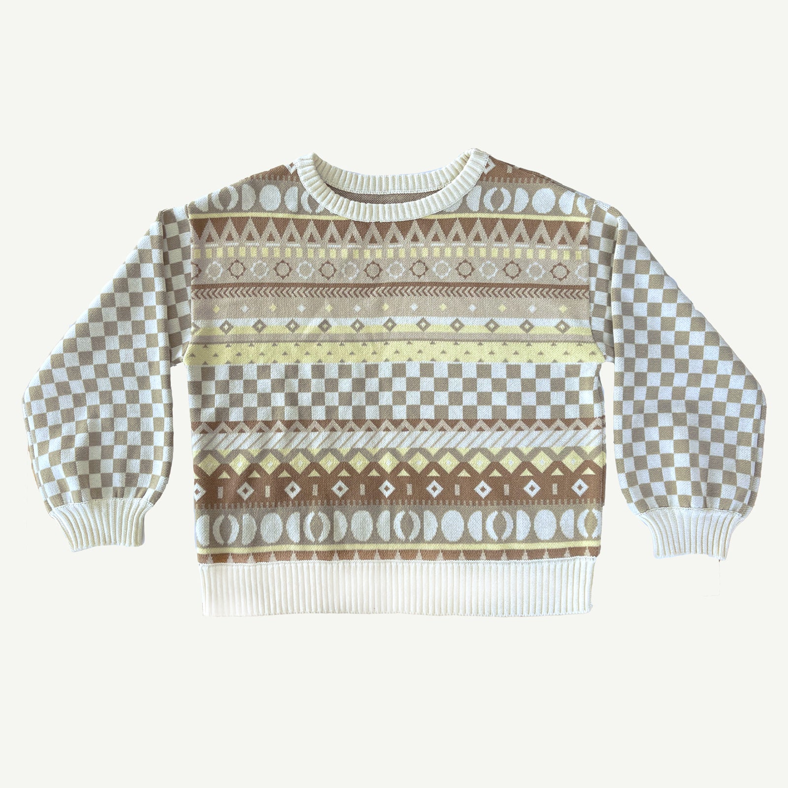 Fair Isle Ladies Organic Cotton Jumper