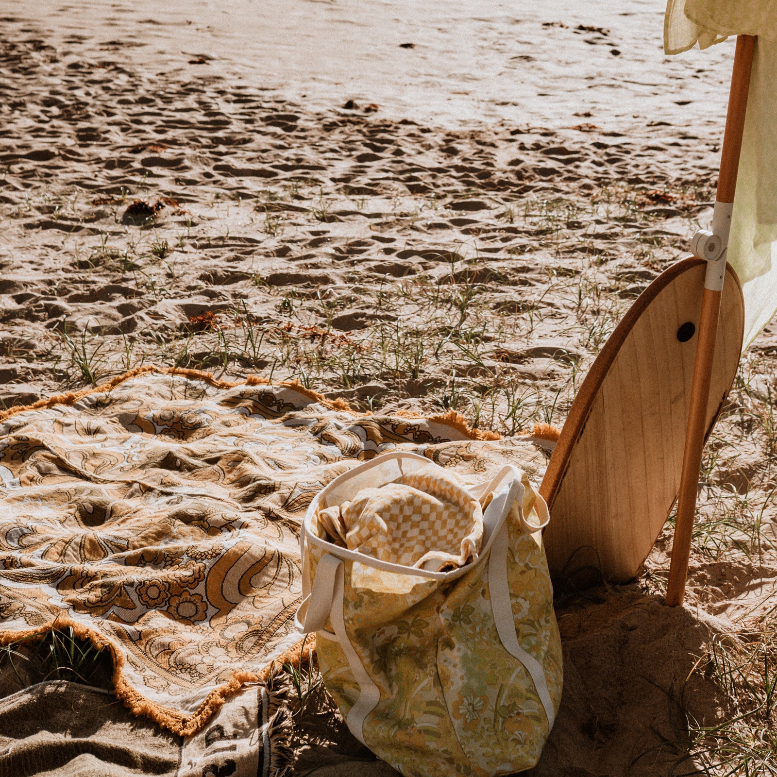 Lemonade Sundays Organic Cotton Beach Bag