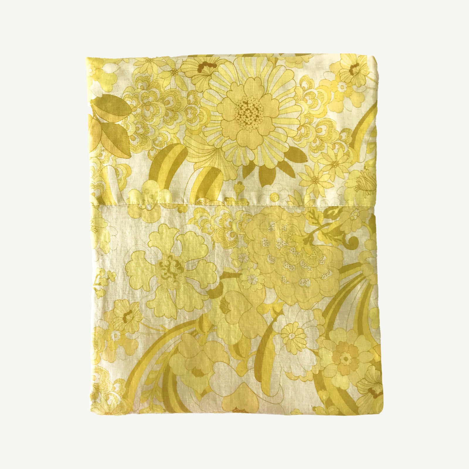 Sundaze Floral Flax Linen Flat Sheet