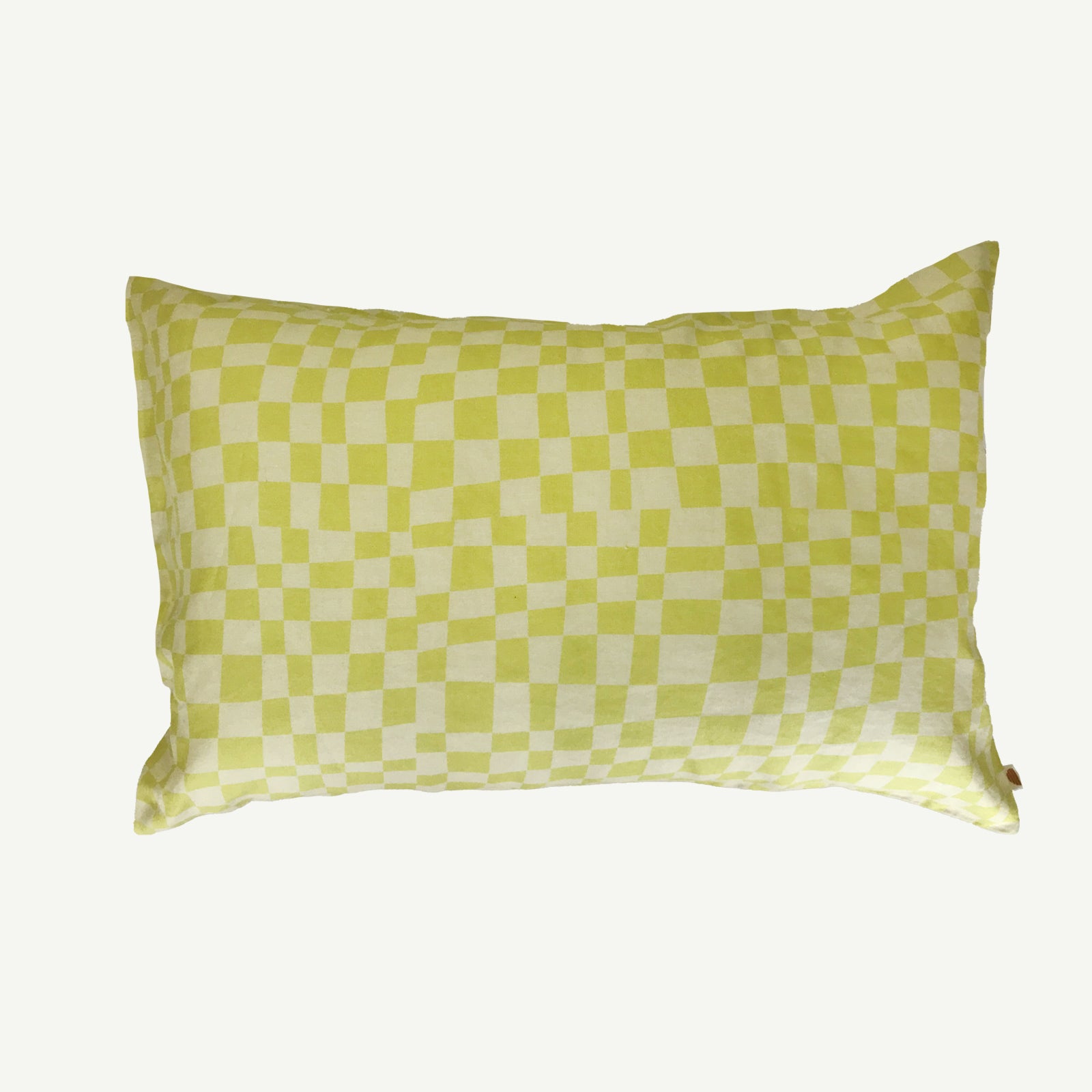 Lime Check Standard Pillowcase