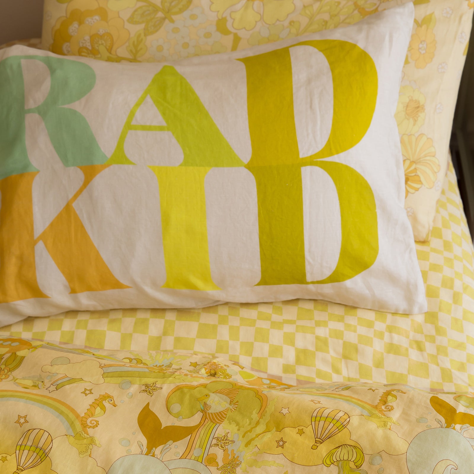 Rad Kid Standard Pillowcase - Citrus Brights