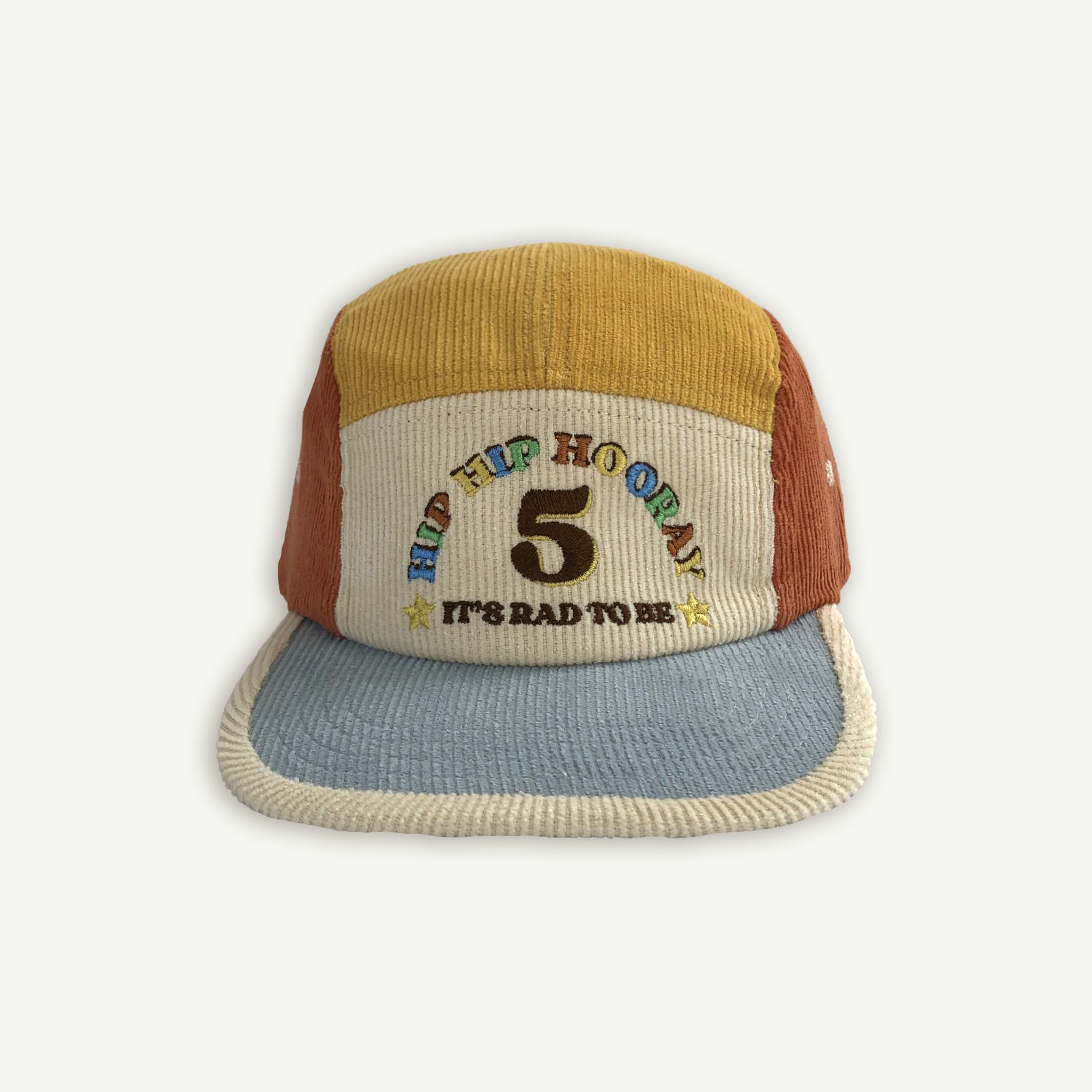 5th Birthday Cord Cap - Primary Spliced