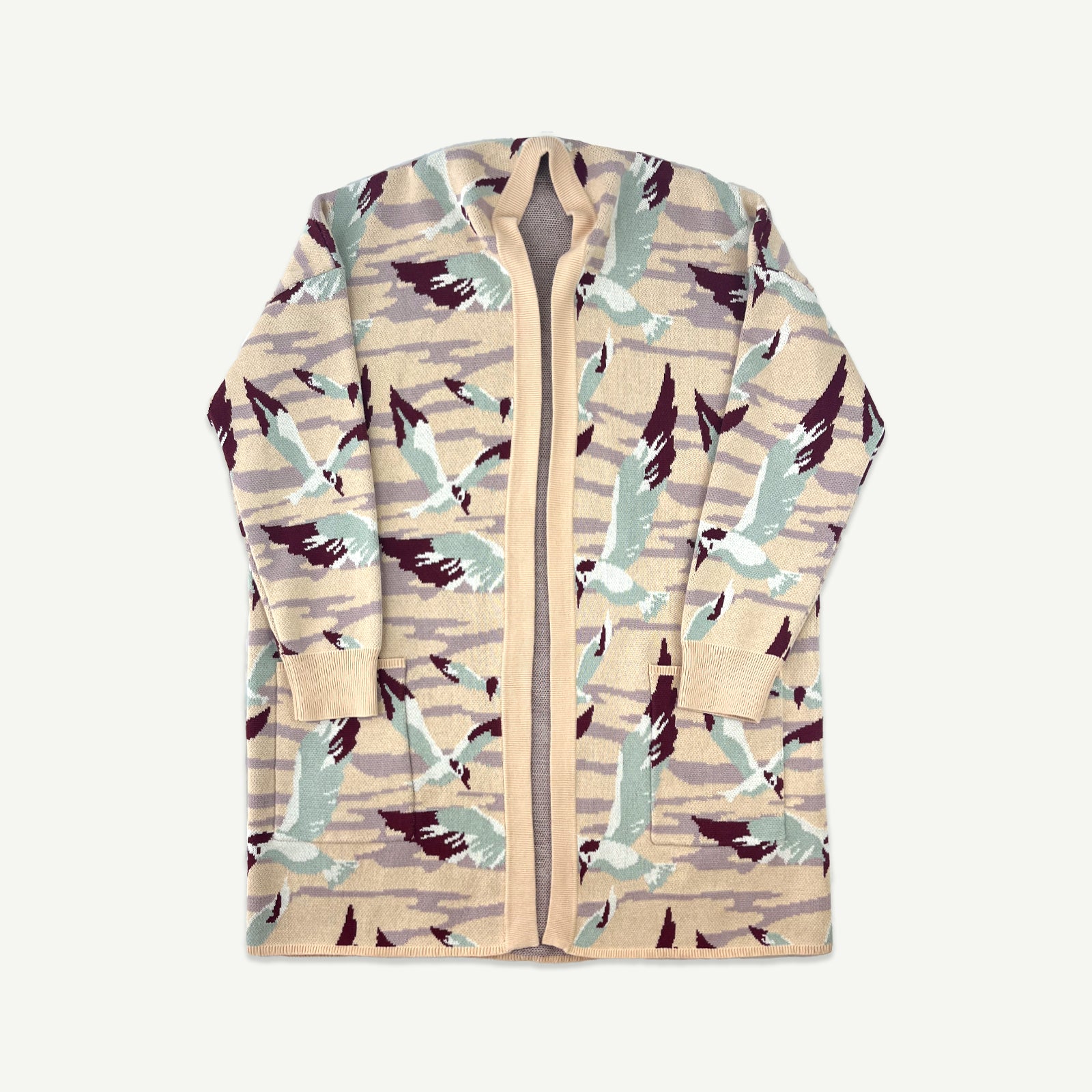 Birds Of A Feather Longline Cardigan - Ladies