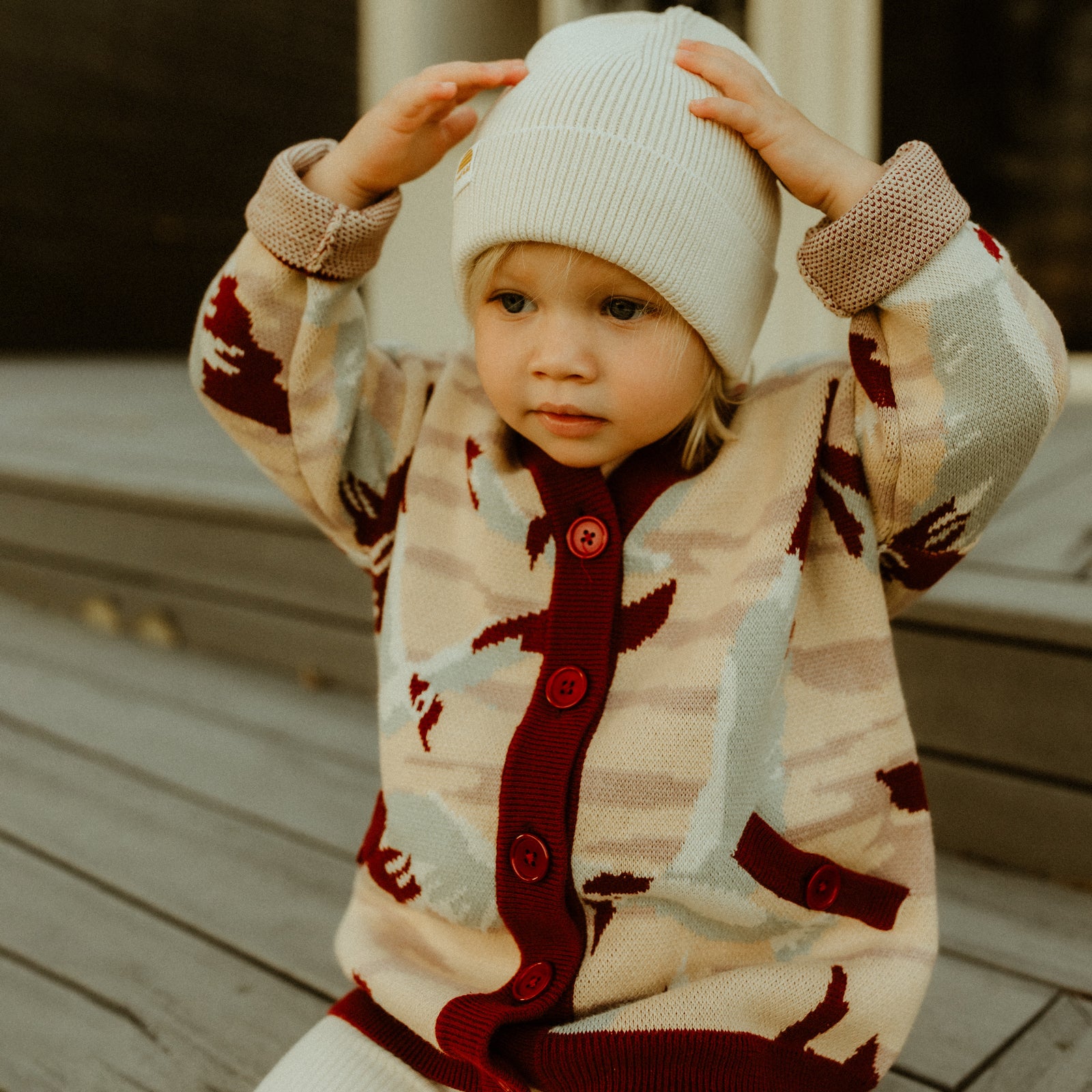 Birds Of A Feather Kids Cardigan