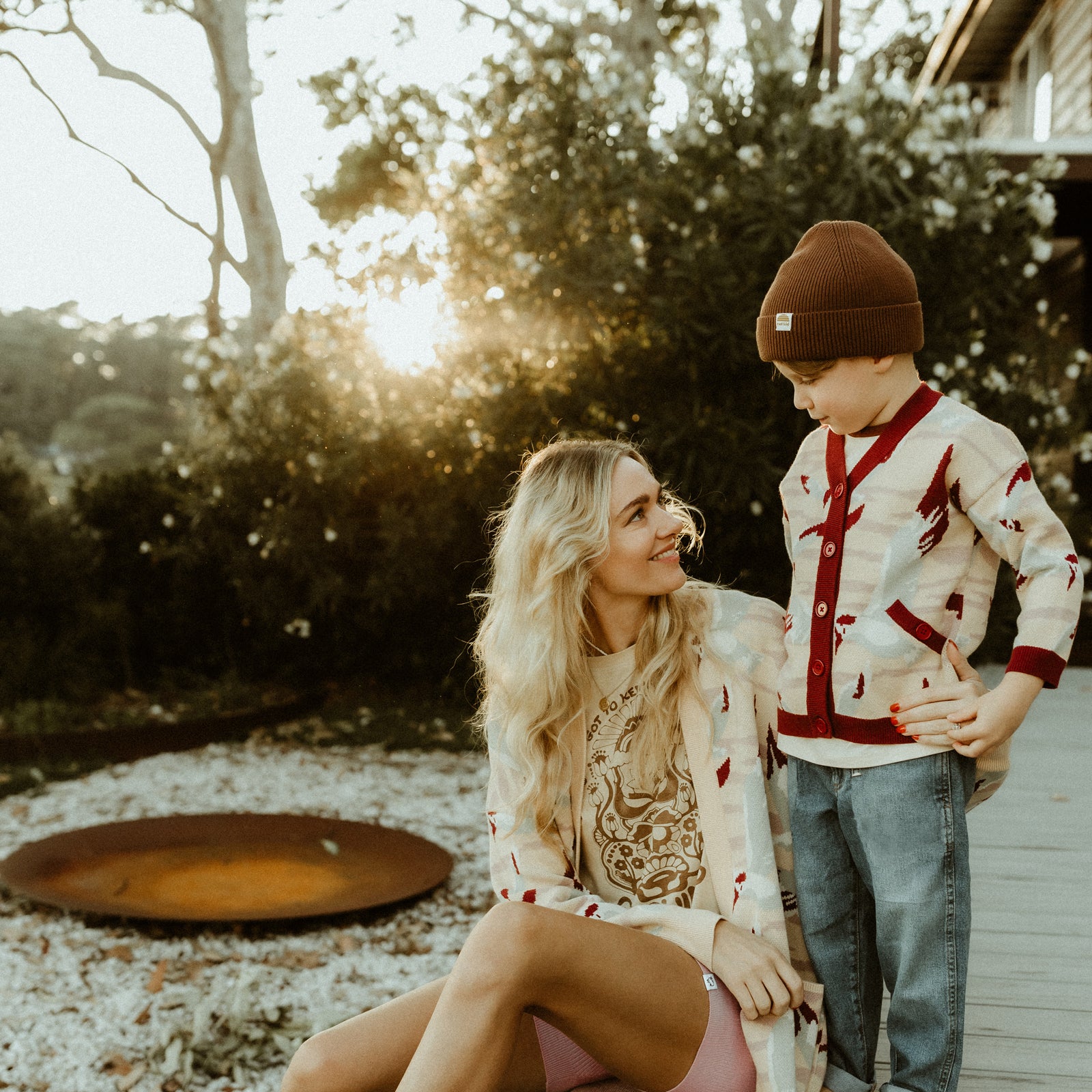 Birds Of A Feather Kids Cardigan