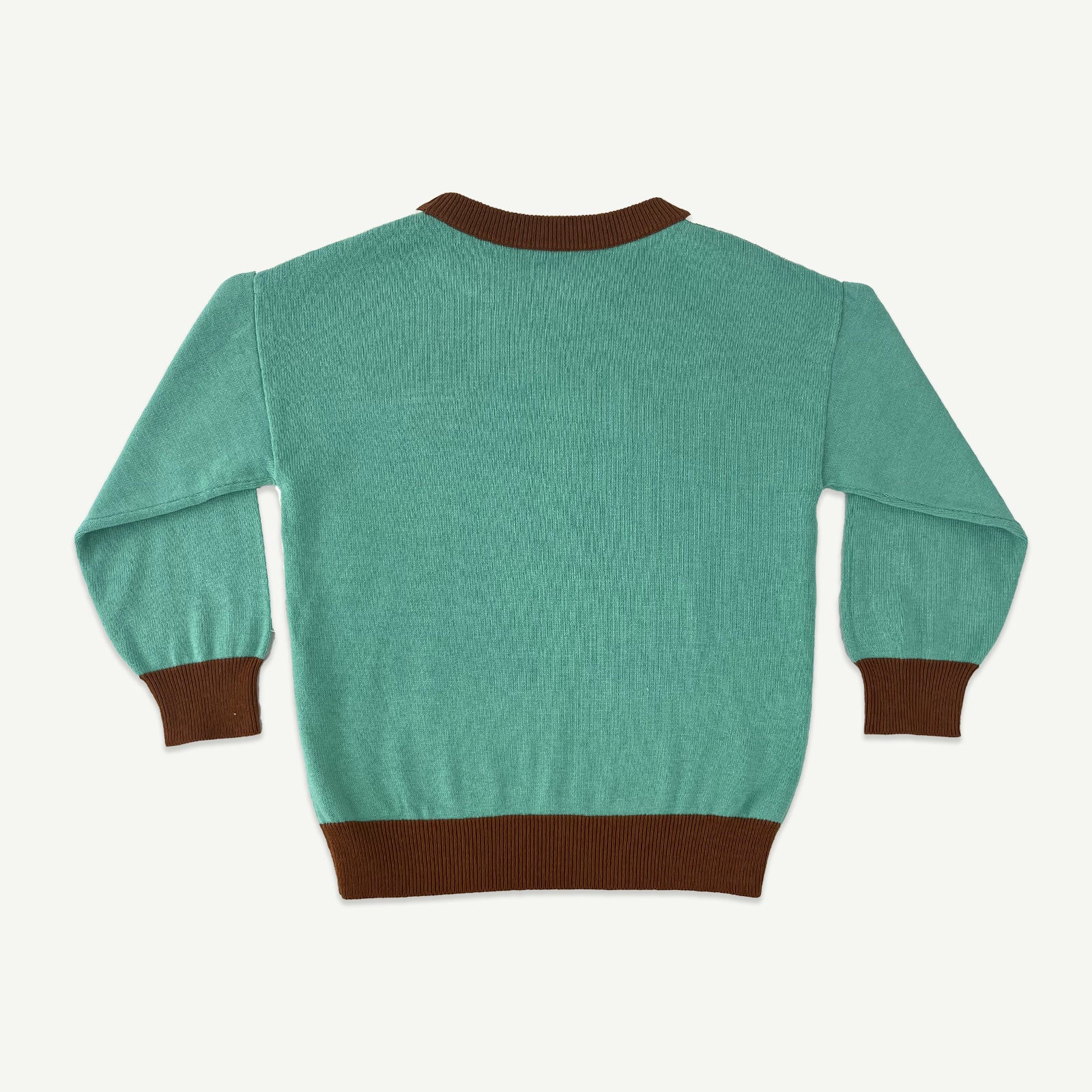 Rad Team Organic Cotton Knit Kids Jumper - Cyan