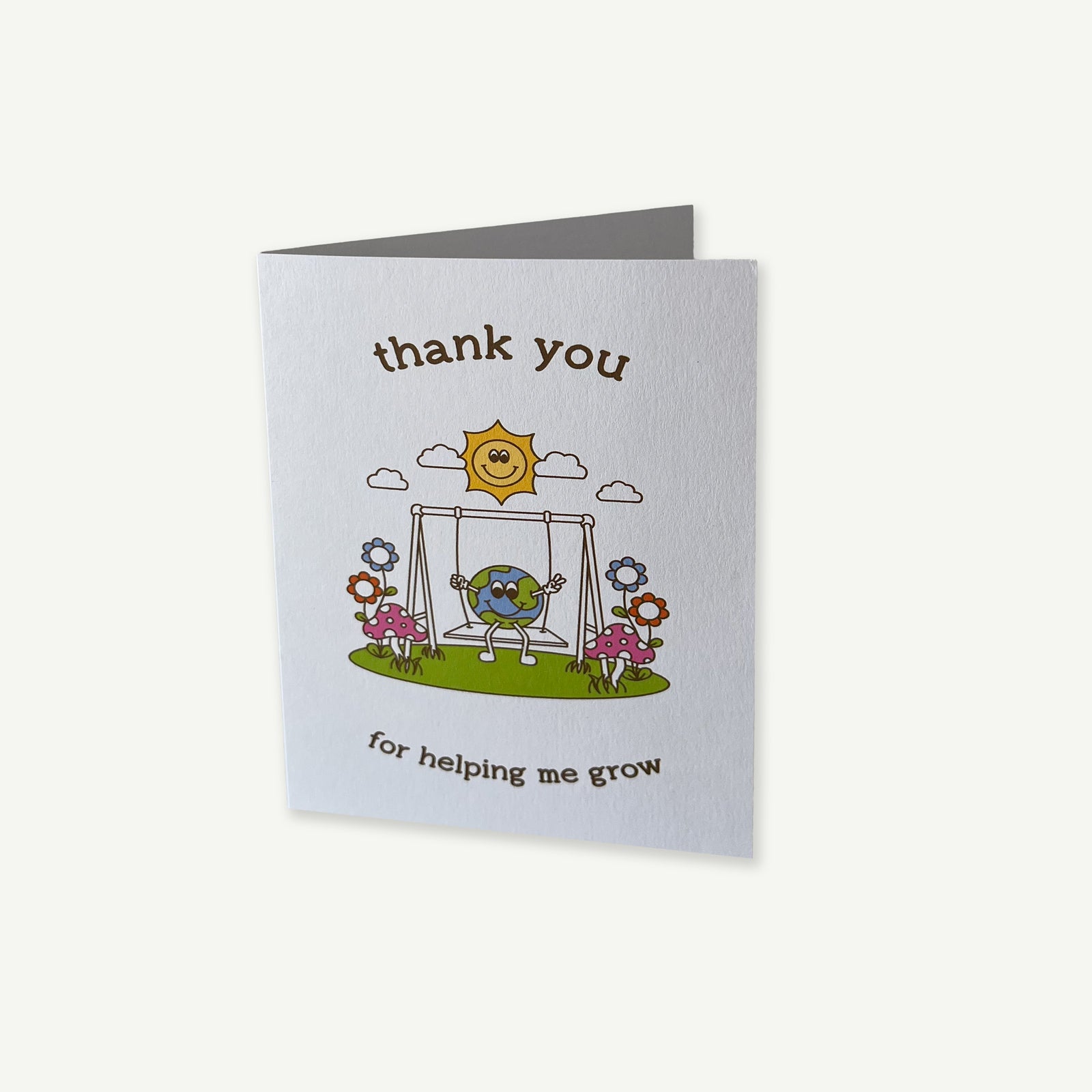 Thank You For Helping Me Grow A6 Greeting Card