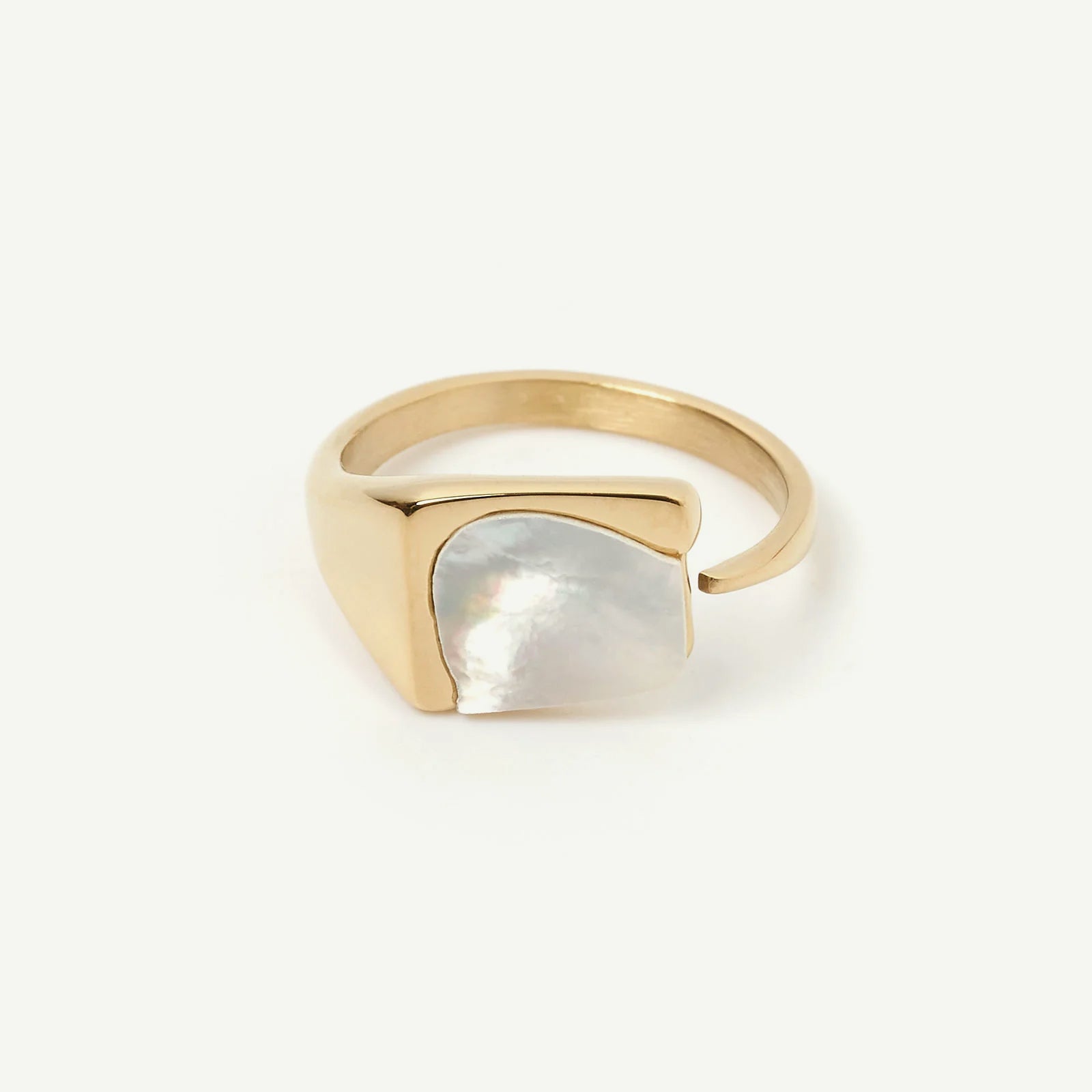 Cleo Gold and Mother of Pearl Ring