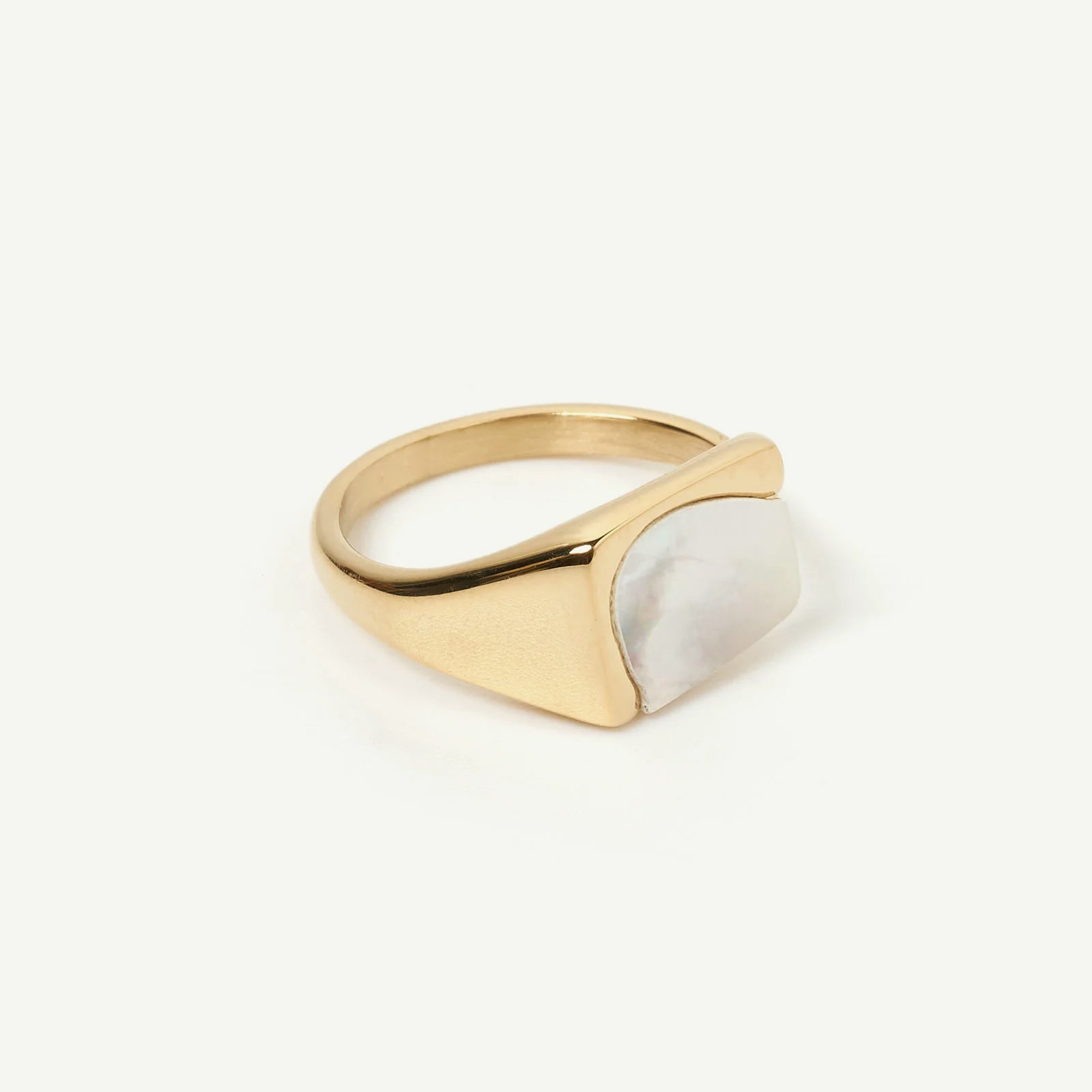 Cleo Gold and Mother of Pearl Ring