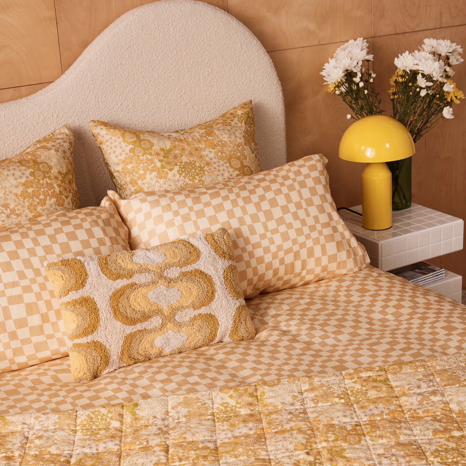 Checkers Quilt Cover and Pillowcase Set