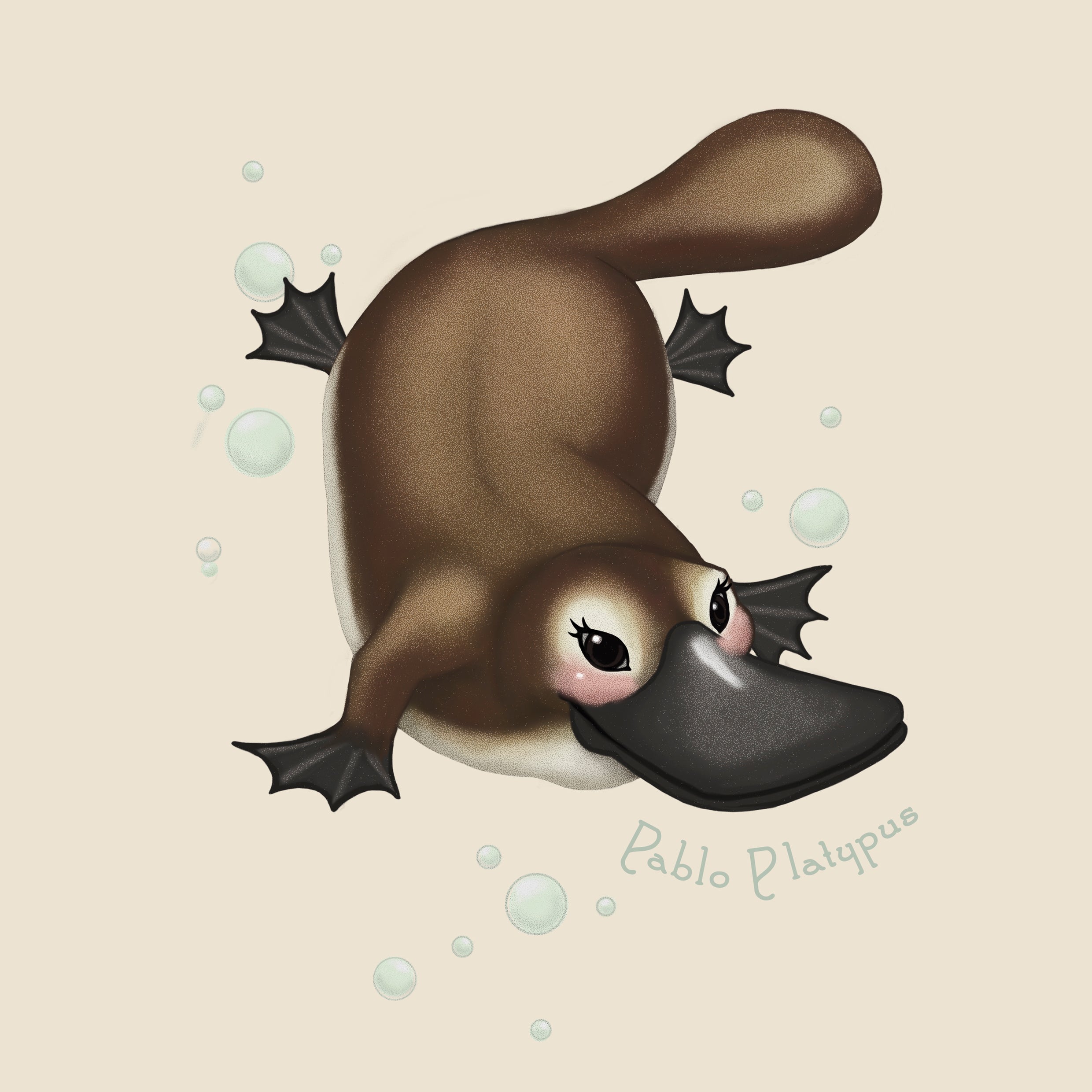 Pablo Platypus Digital Art Download