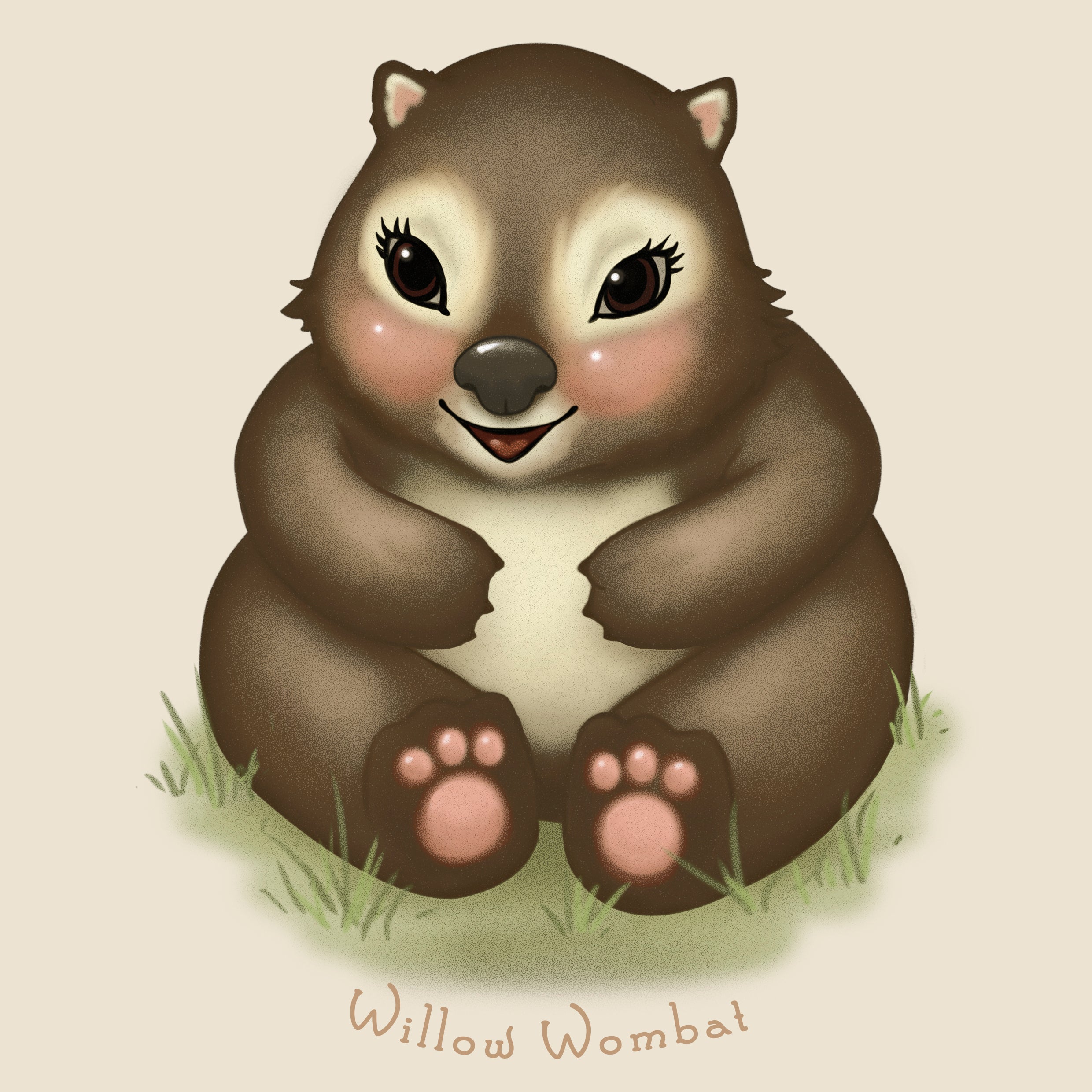 Willow Wombat Digital Art Download